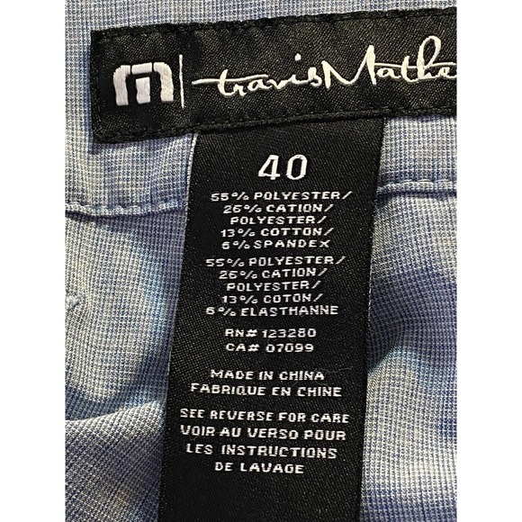 Travis Mathew Mens Neck Shorts Size 40 Pockets 9.5 Inseam Performance Blue - Picture 11 of 12